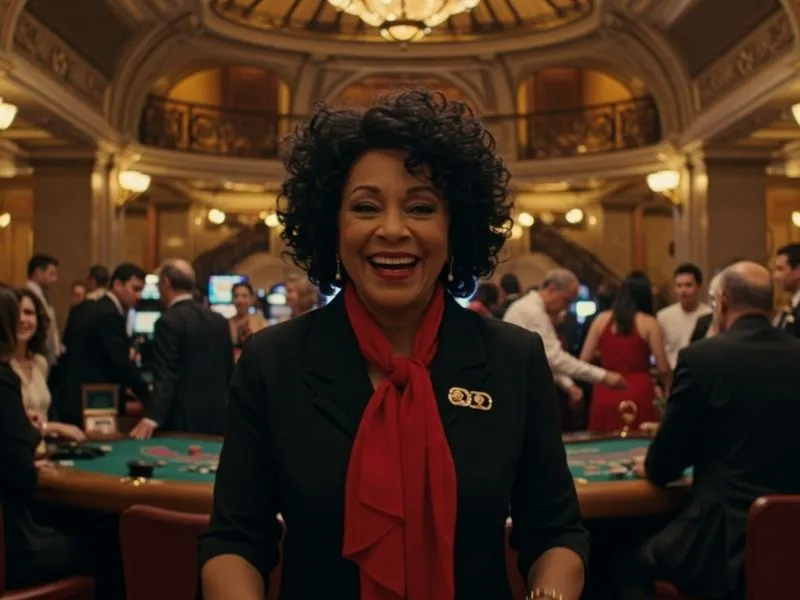 Smiling woman enjoying games at g7bet online casino with excitement
