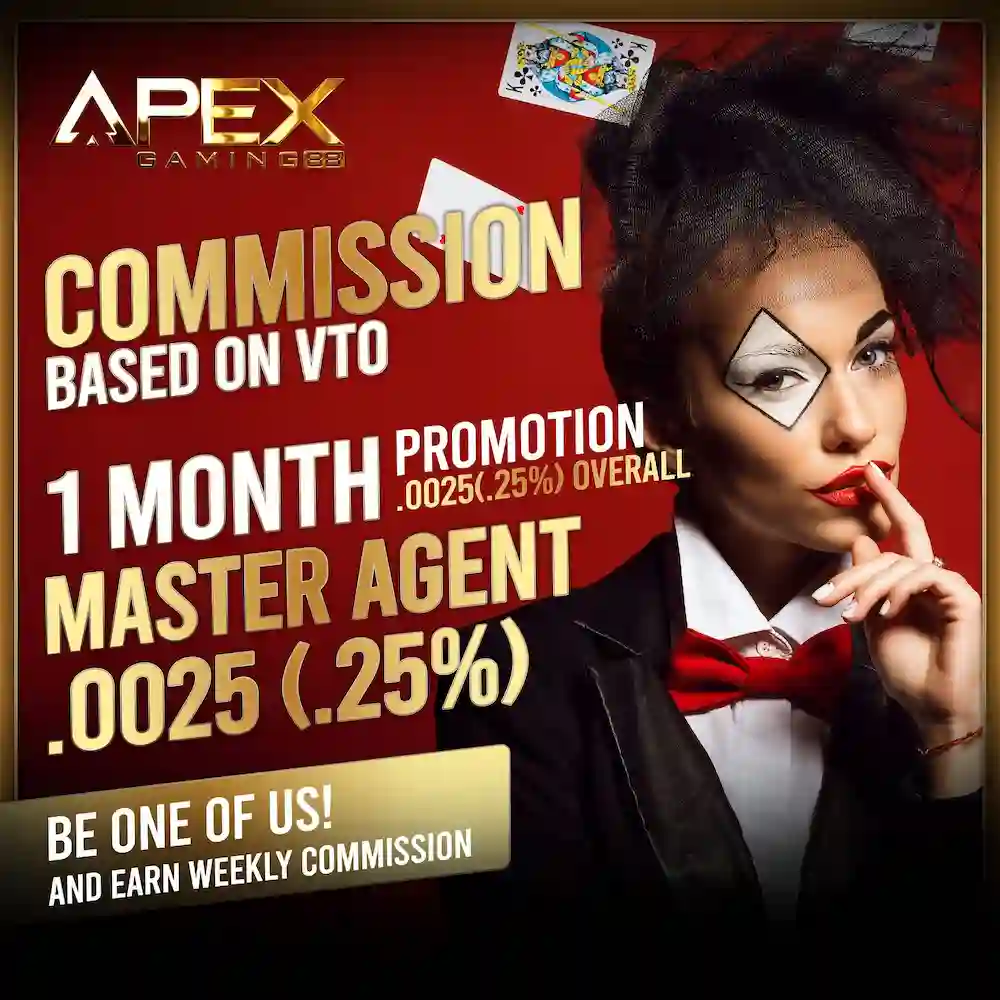 Master Agent at ApexGaming88. Be One Of Us - Agent Program