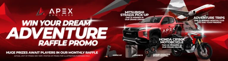 Apexgaming88 Sports Betting - Adventure Raffle Promo
