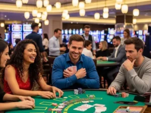 Poker player going all in with confidence at 37jl casino