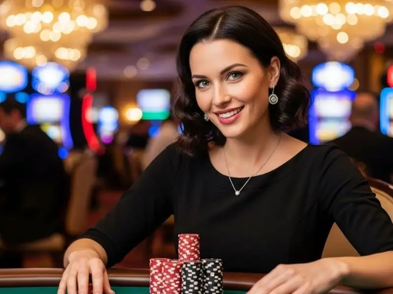 Pacquiao online gaming happy visitor enjoying an exciting casino gaming moment