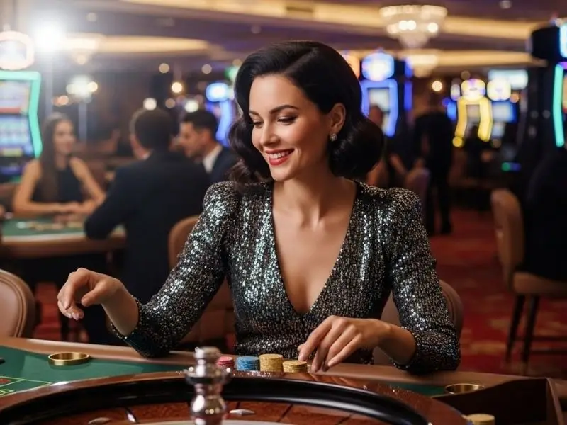 Smiling player enjoying roulette at SM777 Casino Login Register platform