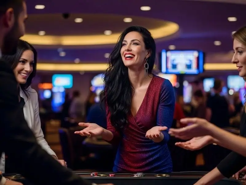 Friends enjoying arcade games at EEJL Casino after logging in