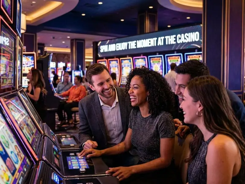 Player spinning and enjoying every moment while playing crazy 777 slot-tada games