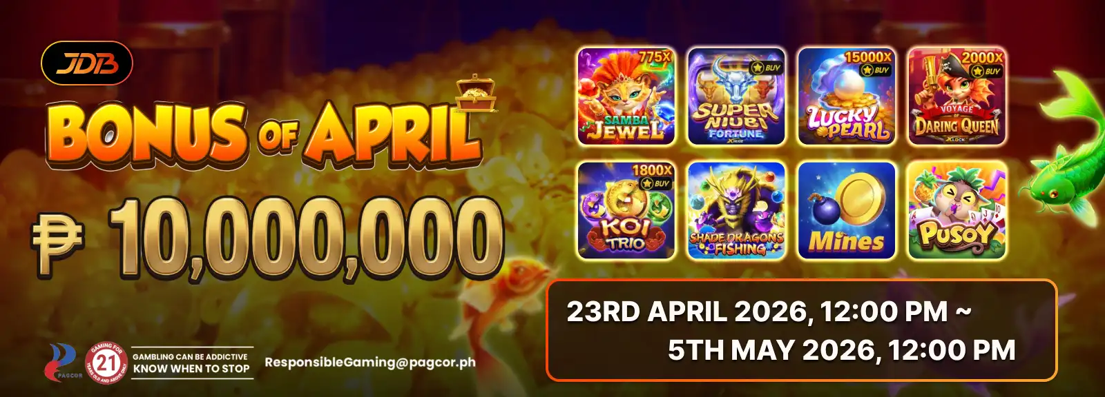 ApexGaming Promotions JDB Bonus Of April