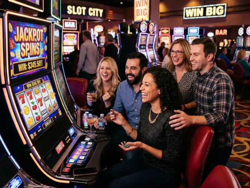 Smiling player as machine pays out on 777 Jili Casino Login slot game