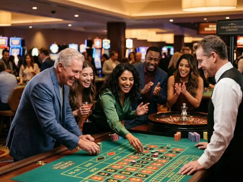 7bet casino player smiles confidently after multiple exciting online casino wins