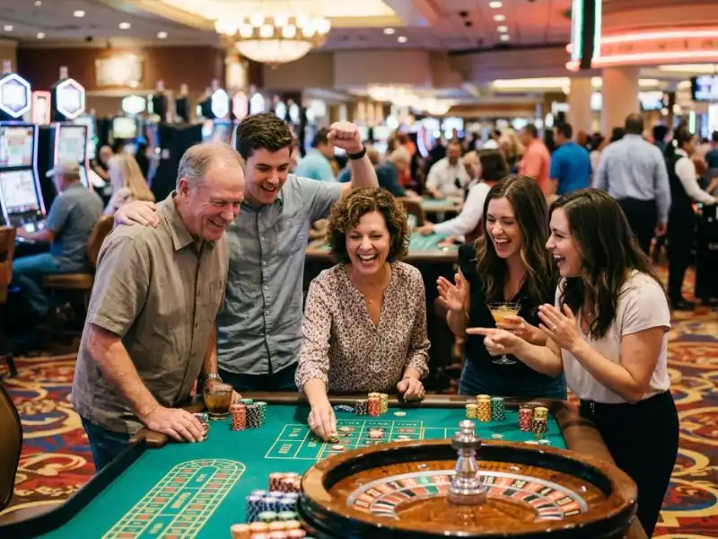Player smiling at casino table on Apaldo Casino during online gameplay session