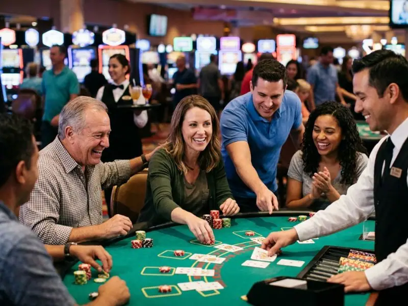 Big Baller Casino lights flash to celebrate a major online casino win moment